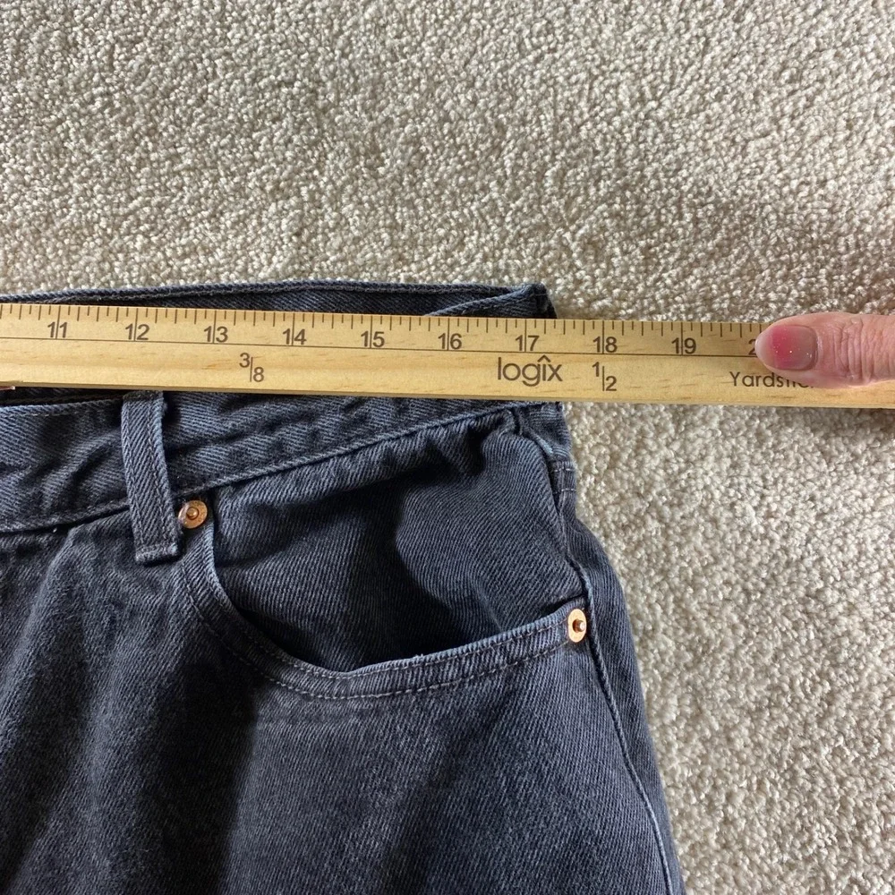 Levi's 550 Relaxed Fit Jeans‎ Mens 36x32 Black Western Tapered Leg Denim